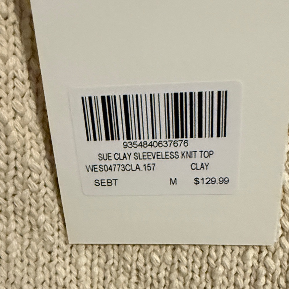 DISSH Cream 100% cotton Knit Sweater - Picture 4 of 9